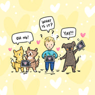 Custom Drawn Purrfect Doodle