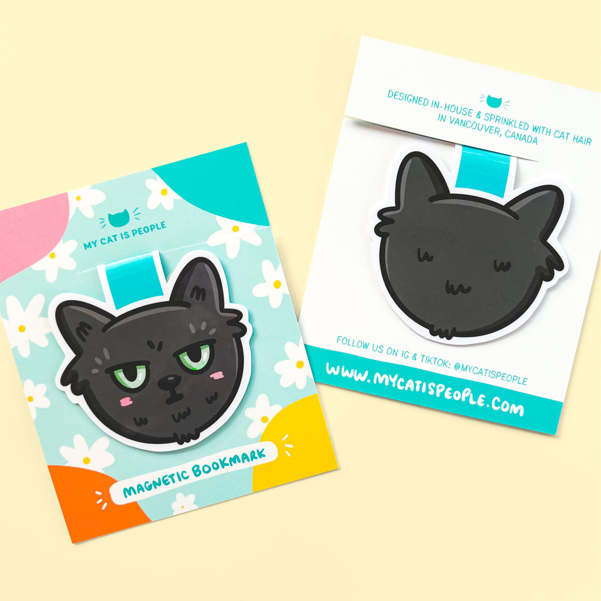 Black Cat ~ Magnetic Bookmark