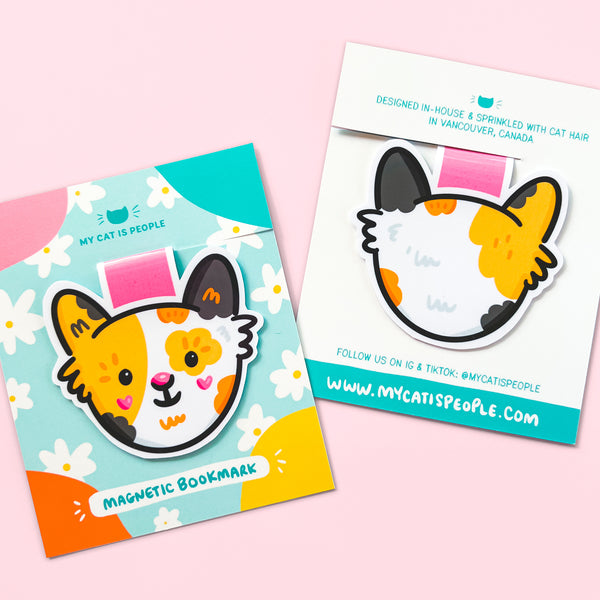Calico Cat ~ Magnetic Bookmark