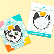Cow Cat ~ Magnetic Bookmark