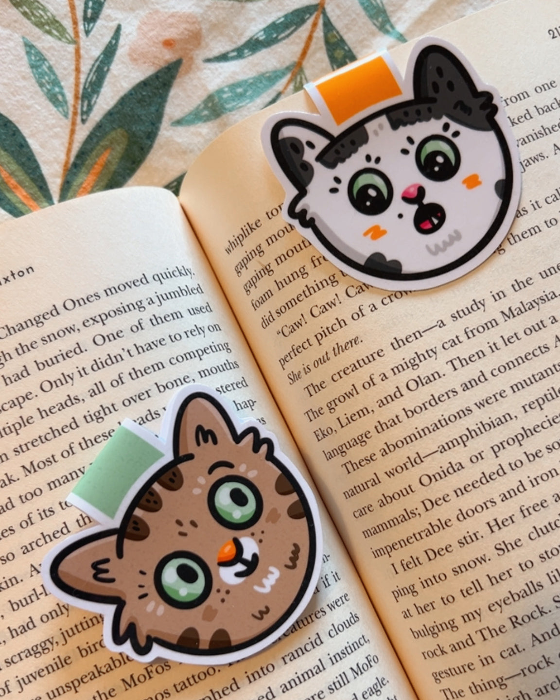 Cow Cat ~ Magnetic Bookmark