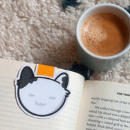 Cow Cat ~ Magnetic Bookmark