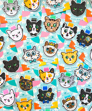 Orange Cat ~ Magnetic Bookmark