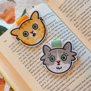 Orange Cat ~ Magnetic Bookmark