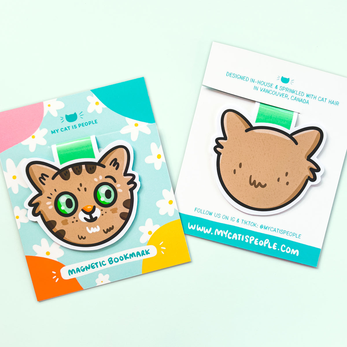 Tabby Cat ~ Magnetic Bookmark