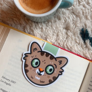 Tabby Cat ~ Magnetic Bookmark