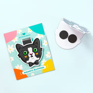 Tuxedo Cat ~ Magnetic Bookmark