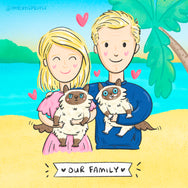 Custom Drawn Purrfect Doodle