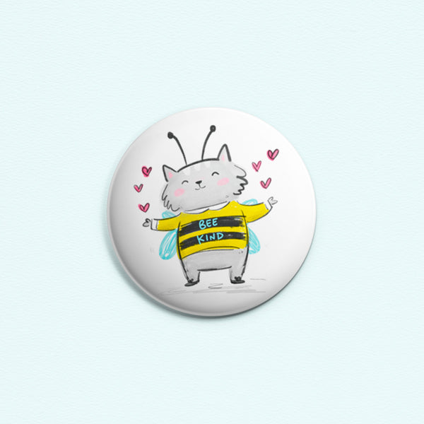 Bee Kind ~ Button or Magnet