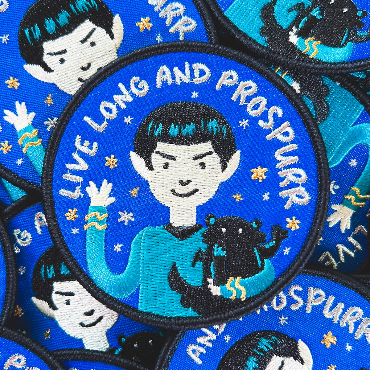 Live Long And Prospurr ~ Iron-On Embroidered Patch