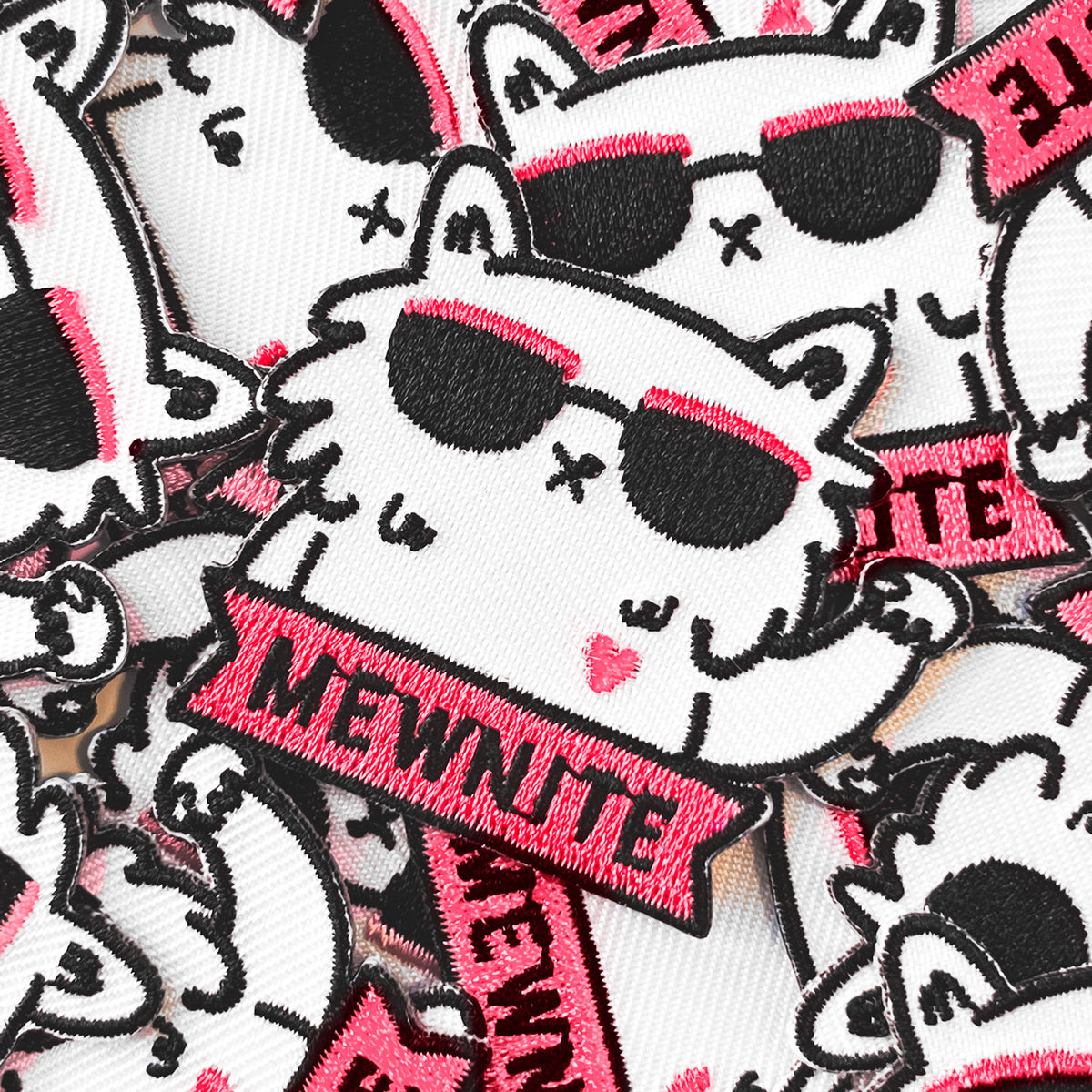 Mewnite ~ Embroidered Iron-On Cat Patch by My Cat Is People