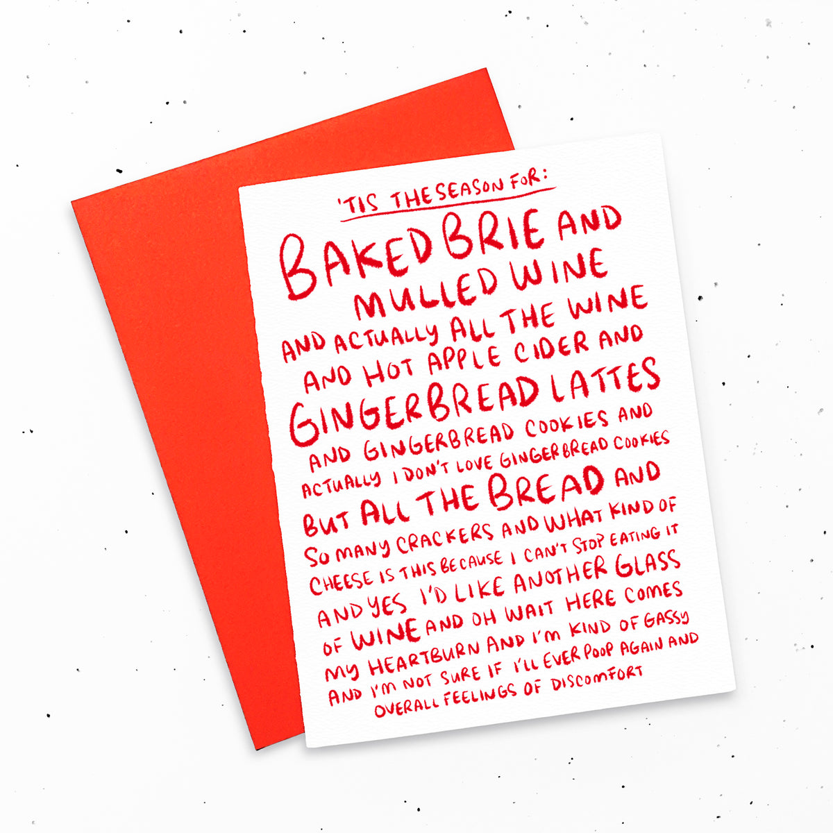 'Tis The Season (Baked Brie) - Holiday Card
